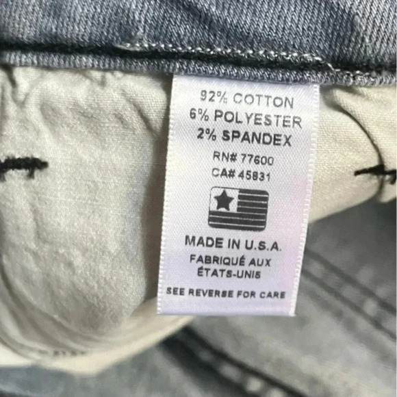 Free People X Sandrine Rose NWT Mid-Rise Skinny‎ Distressed Jeans Blue Size 26 - Picture 5 of 10